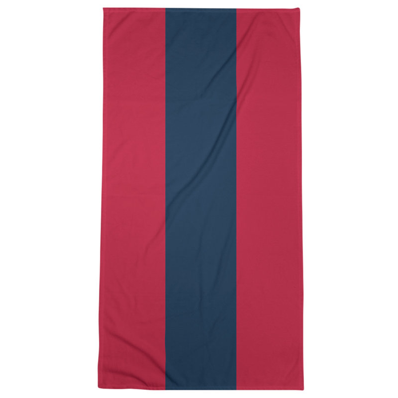 Beach Towel, Maroon/Navy Blue