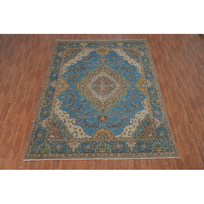 Tapis traditionnel bleu 10 x 12