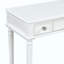 Bureau de maquillage rétro avec grand miroir, coiffeuse à 3 tiroirs pour le rangement des bijoux, console élégante pour la chambre à coucher, le salon, le couloir et le vestibule