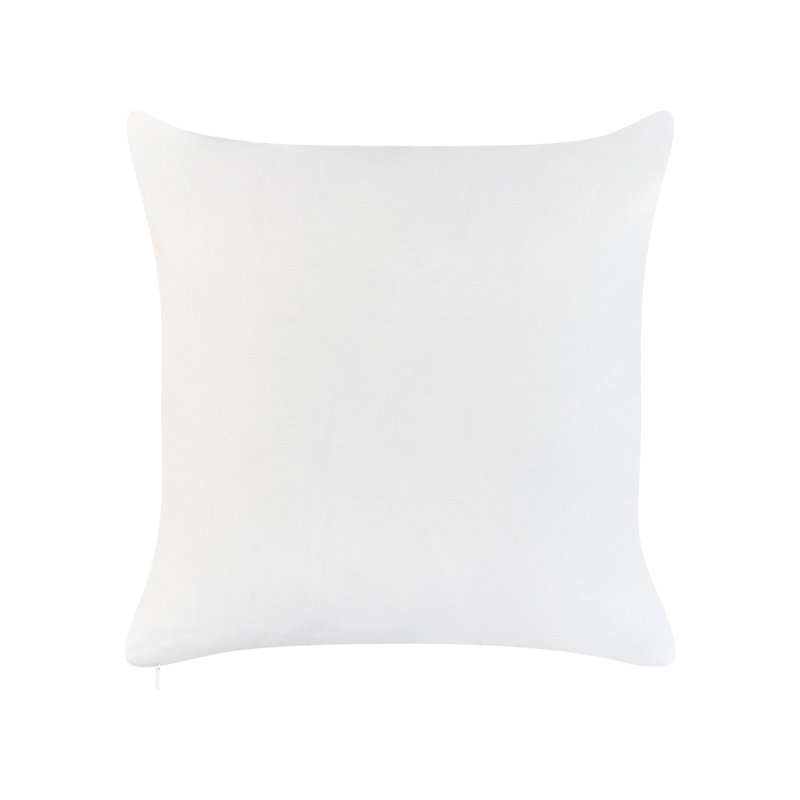 Indoor / Outdoor Green, White Square Cushion