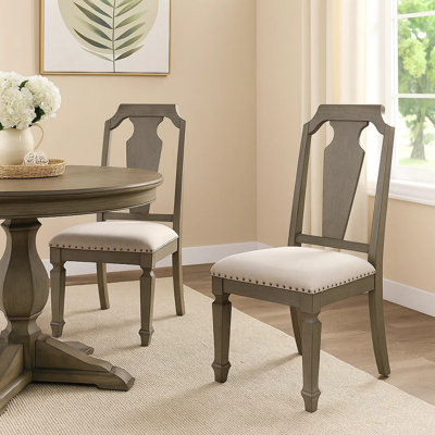 Chaise d'appoint en tissu brun