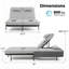 Chaise longue double pour l'extérieur en osier pour 2 personnes avec coussins, dossiers réglables à 6 positions-2008669346