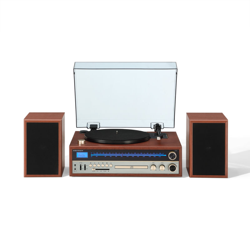 2 - Speed Turntable Decorative Record Player with Bluetooth