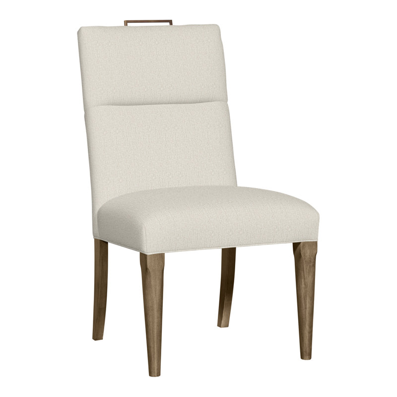 Thom Filicia Home Fabric Tight Back Side Chair, Hampton, Nomad Snow Crypton® Chenille