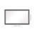 Oversized Rectangular Black-Framed LED Anti-Fog Dimmable Wall-Mounted Vanity Mirror