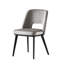Foyer Upholstered Open-Back Chair with Wooden Base-1349894854-1349894859