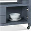 Chariot-bar avec rangement pour îlot de cuisine Gerolakkos ClickDecor Anson