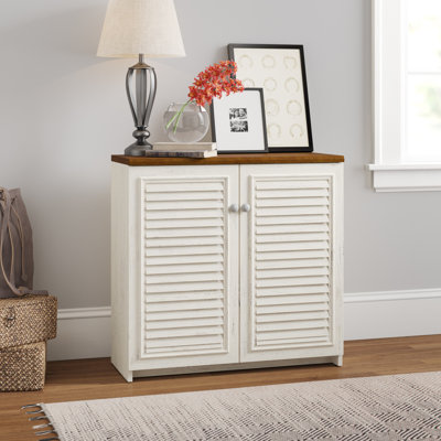 Armoire de rangement à 2 portes Waelder