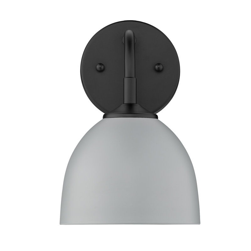 Applique murale articulée 1 lumière Ringwood, Gris mat, Noir mat