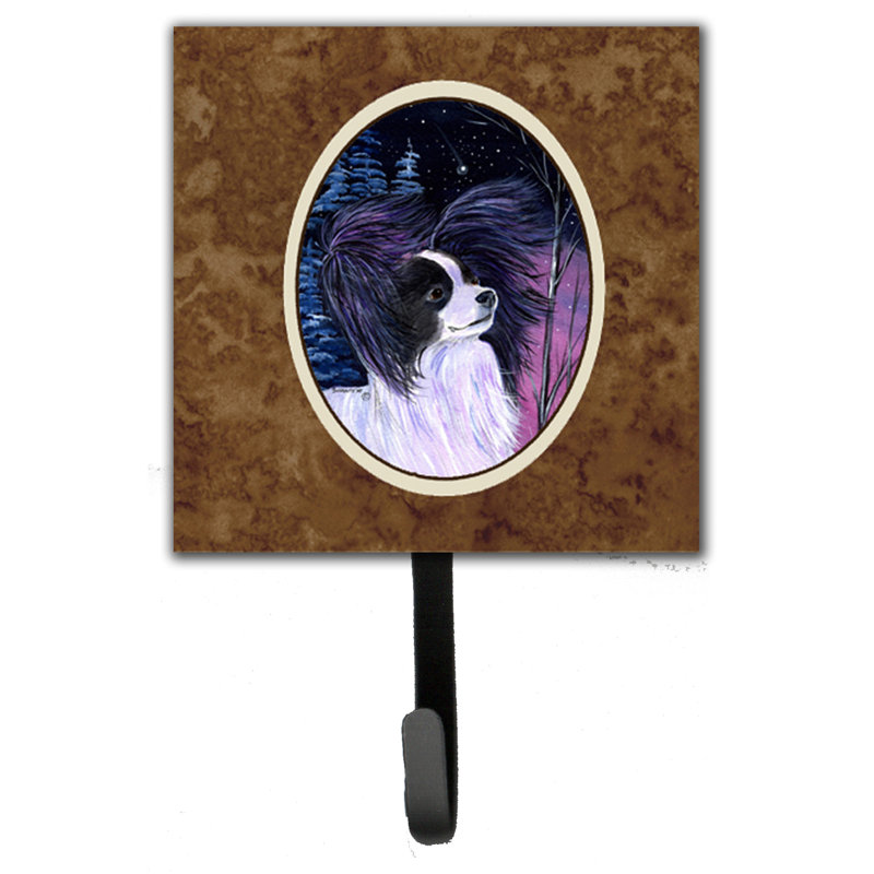 Porte-laisse papillon starry night et crochet mural
