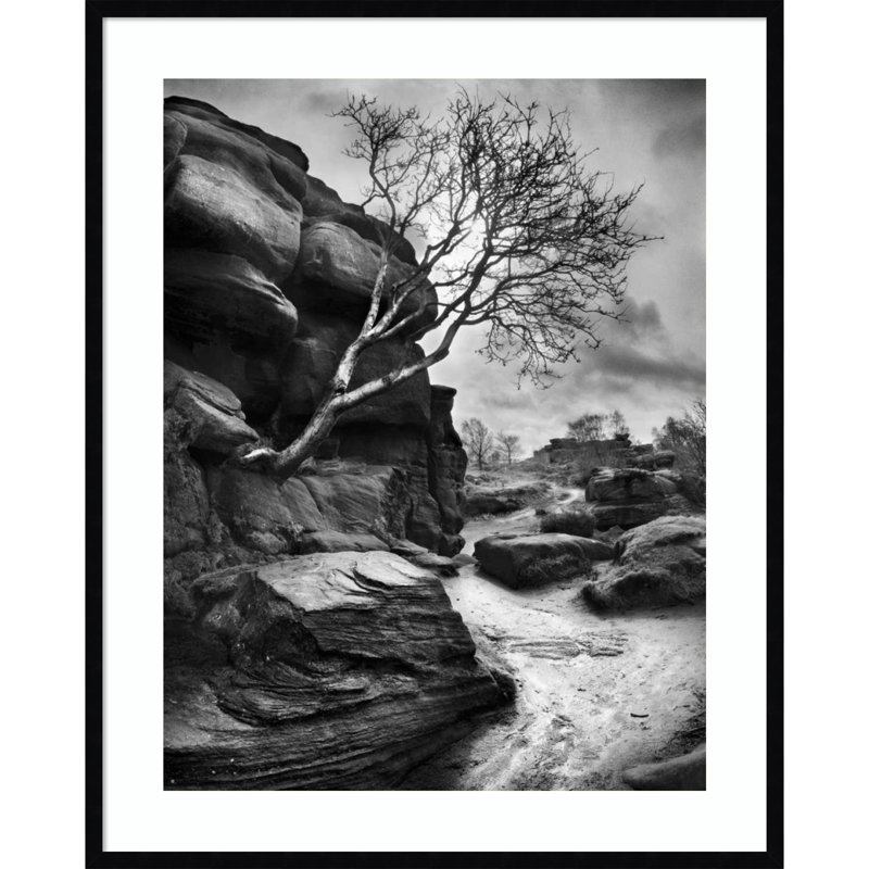 «Outcrop» par Martin Henson, impression sur bois encadrée, H 41 po x l 33 po