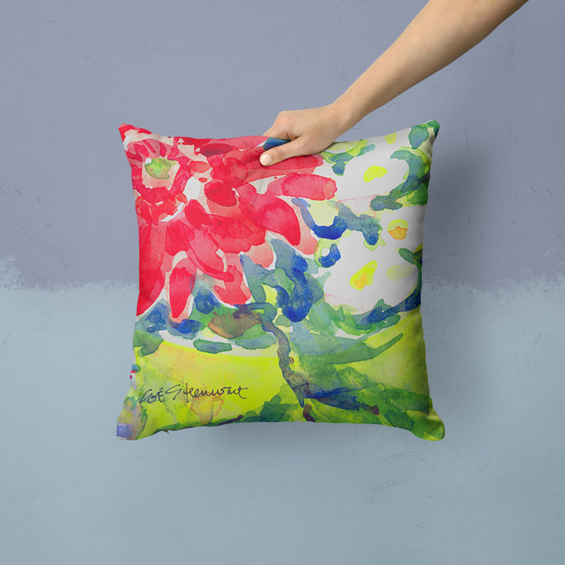 Coussin décoratif intérieur/extérieur fleur