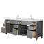 Beckett 84" Freestanding Double Bathroom Vanity with Quartz Top-1178985727-1178985722-1178985669