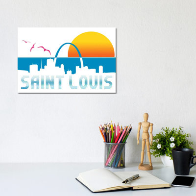 St. Louis Sunset by Benton Park Prints - Wrapped Canvas Gallery-Wrapped Canvas Giclée