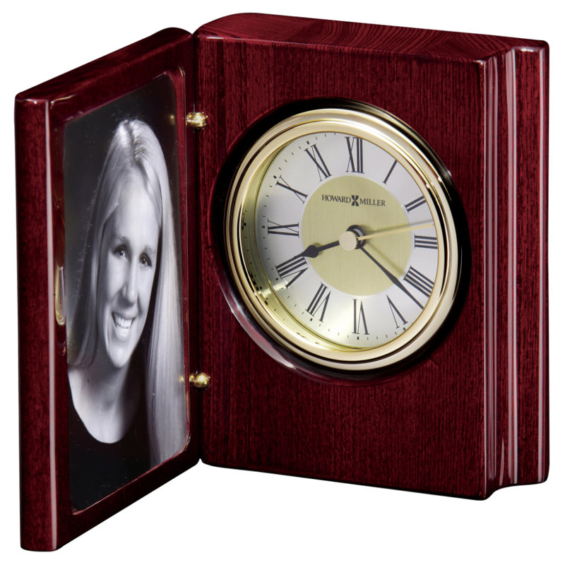 Portrait Book Table Clock