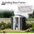 5X3 Feet Dark Grey Outdoor Storage Shed With Aluminum Alloy Frame With Base-121499187-121499186
