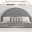 Cadre de lit simple avec tiroirs de rangement, lit plateforme tapissier Boucle, tête de lit ronde, robuste, silencieux, sans sommier, gris clair-1515648024-1515648025