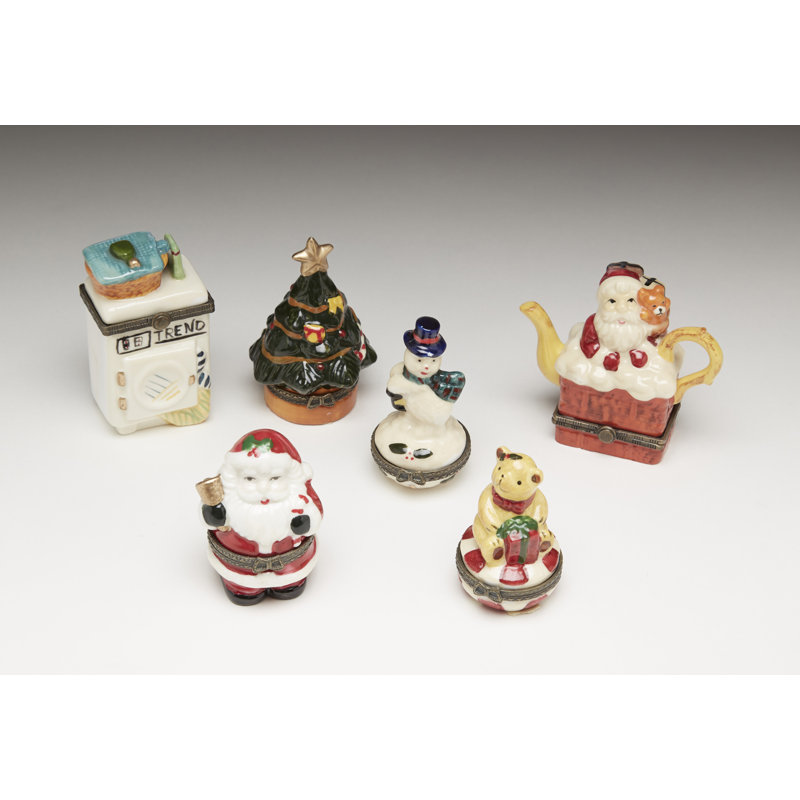 Figurine coq majolica style
