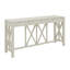 Console en placage avec 4 tiroirs spacieux, table d'entrée de style moderne Crisscross avec rangement ouvert-175275140