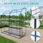 2x1x2m Lean to Greenhouse with Shelves-128783378