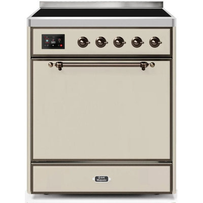 Cuisinière à induction ILVE Majestic II Series 30 po avec 4 éléments à induction (porte pleine)