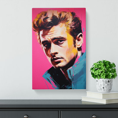 James Dean Neo-Plasticism Art - Wrapped Canvas
