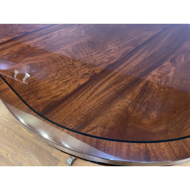Oval Mahogany Wood Dining Table