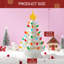 Arbre de Noël 12 po avec 49 lumières DEL multicolores