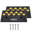 Ensemble de 2 rampes en caoutchouc 20,08 po x 14,76 po x 7,68 po. Ensemble de 2 rampes en caoutchouc noir. Capacité de 33069 lb.
