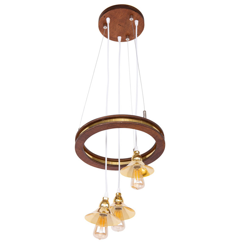 3 - Light Chestnut Gold Cluster Pendant
