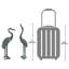 Bird Crane Metal Garden Statue-9559105