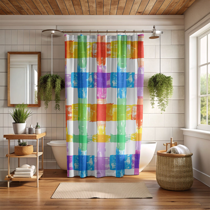 Rideau de douche Prideful Color - Premium 195, H 74 po x l 71 po
