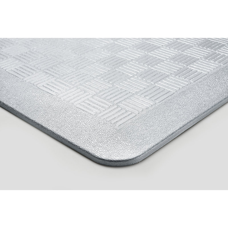 Tapis anti-fatigue panier tissé Chadwick, Gris foncé
