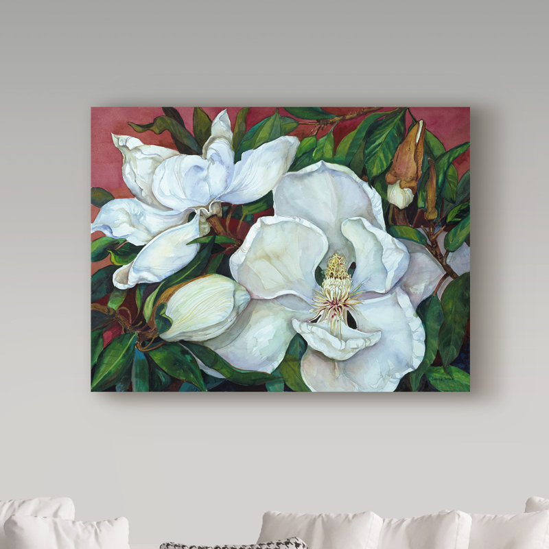Deetra Joanne Porter Magnolias - impression sur toile tendue, H 24 po x l 32 po x P 2 po