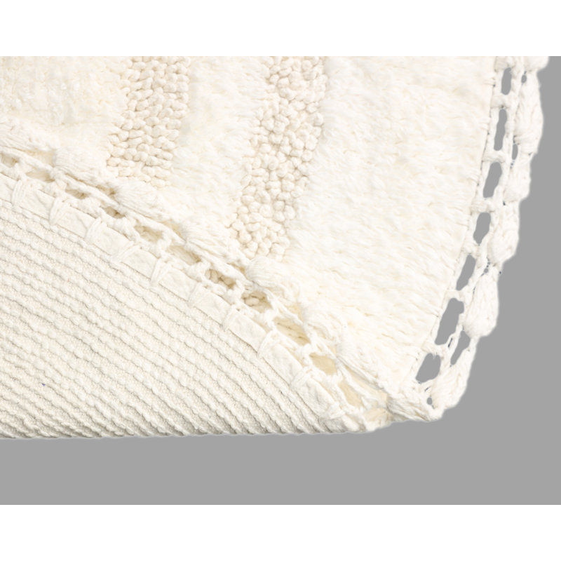 Tapis pour salle de bain Akifumi, Ivoire