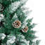 vidaXL Slim Christmas Tree with 300 LEDs Green and White-118782082