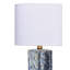 Flurry Ceramic Small Table Lamp with Linen Shade