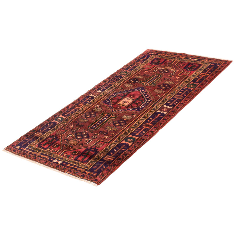 Tapis unique en laine noué à la main 1990S 3 pi 4 po x 6 pi 5 po Seidman