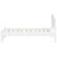 Lit plateforme simple en bois avec tête de lit, blanc-1785721920