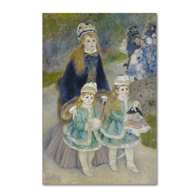 «Mother And Children», reproduction sur toile tendue, H 47 po x l 30 po