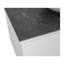 Ensemble de meuble-lavabo mural simple 35,56 po avec plateau en céramique et miroir en céramique Calacata