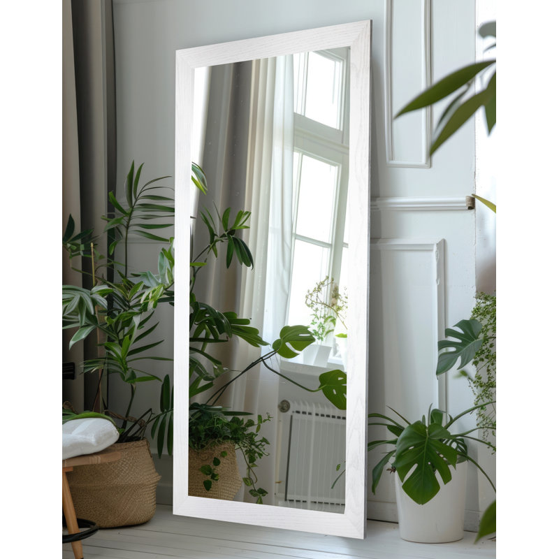 Miroir Ebark Designs Ebark, 70 po x 33 po, Blanc