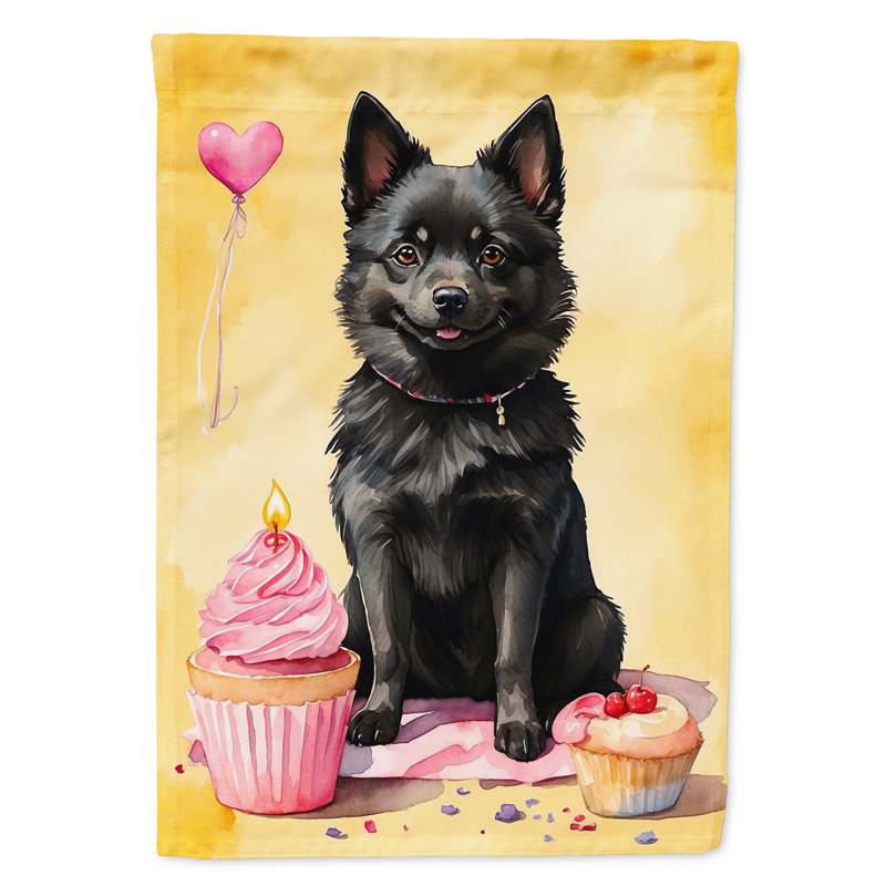 Drapeau «Happy Birthday House», Schipperke