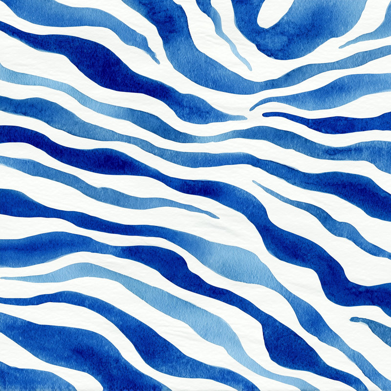 «Blue Wave», art mural sur toile tendue, 30"W x 30"H x 1.5"D