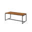 Charmante table d'appoint en bois de style industriel pour espaces élégants