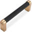 Paquet de 10 poignées d'armoire moletées - poignées d'armoire de cuisine de 3,75 pouces - poignées de tiroir en bronze noir et champagne - quincaillerie d'armoire durable avec installation facile-116038964-116038966