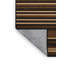 Tapis brun à rayures horizontales lavable à la machine-314799886