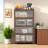Cabinet, Metal, 57/", Storage Space, 57/"' Tall 4 Flip Doors, With Ample