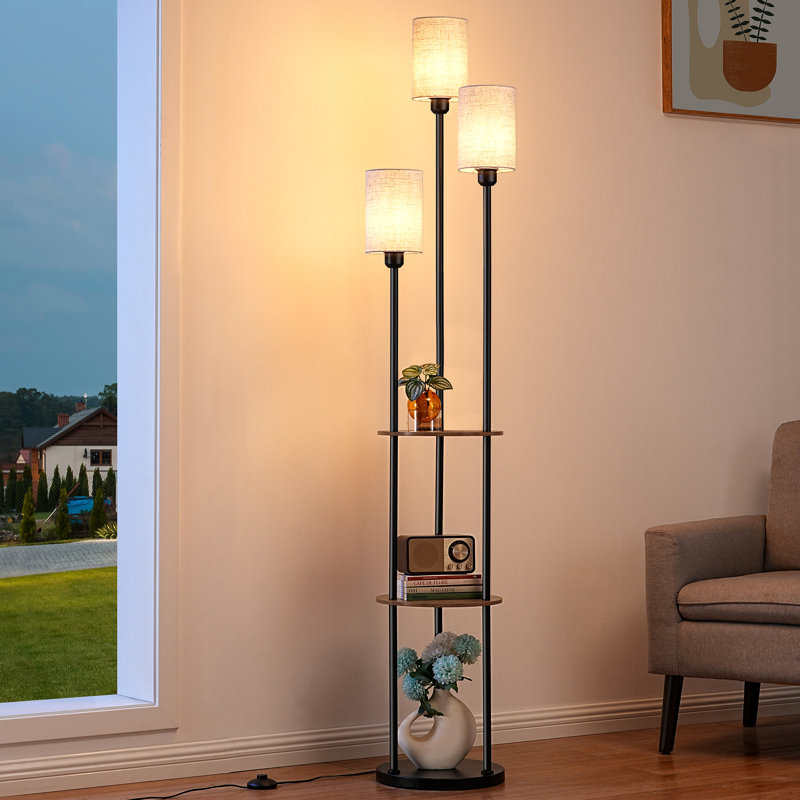 Lampe sur pied 70 po, Noir