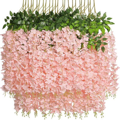 Hanging Flowers 24 Pack Fake Flower